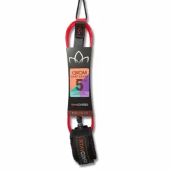 Stay Covered Grom Surf Leash 5ft - 6ft -Poseidon Paddle & Surf Sales 5 Grom Leash Red grande dbcf1828 792f 4c33 a061 70e864a7b175
