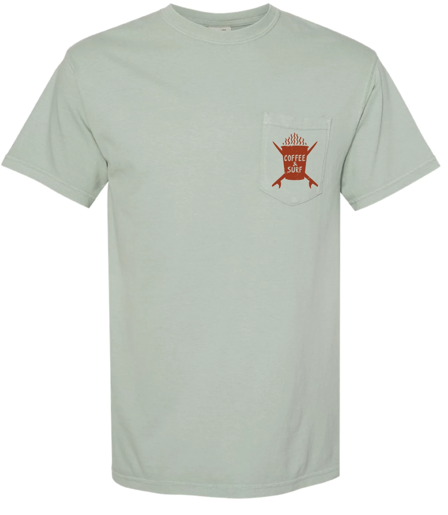 Poseidon Coffee & Surf Unisex Pocket Tee 3 Poseidon Coffee & Surf Unisex Pocket Tee