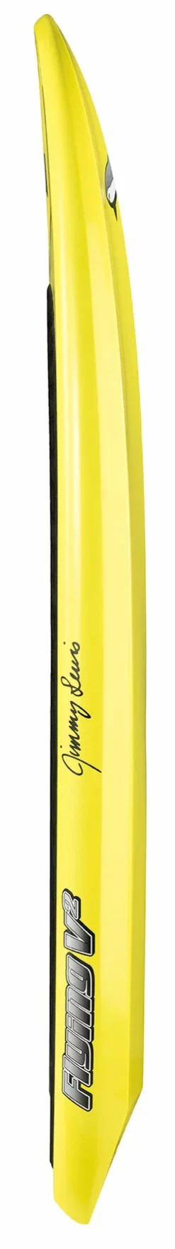 JIMMY LEWIS FLYING V2 FOIL SUP / WING BOARD -Poseidon Paddle & Surf Sales Jimmy Lewis Flying V2 Foil SUP Wing Side Yellow
