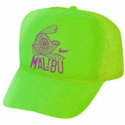 Poseidon Malibu Birdfish Hat -Poseidon Paddle & Surf Sales Poseidon Malibu Hat NeonGreen Purple