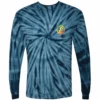 Poseidon Shop Tie Dye Long Sleeve Tee 2 Poseidon Shop Tie Dye Long Sleeve Tee -Poseidon Paddle & Surf Sales Poseidon Shop TieDye Long Sleeve Navy Rasta Front