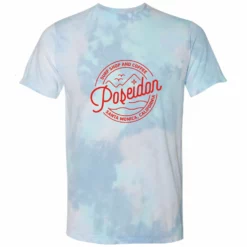 Poseidon Tie Dye Round Logo Tee -Poseidon Paddle & Surf Sales Poseidon Tie Dye Round Logo Tee Turquoise